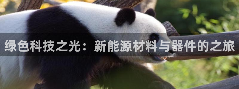 娱乐门徒笔趣:绿色科技之光:新能源材料与器件的之旅