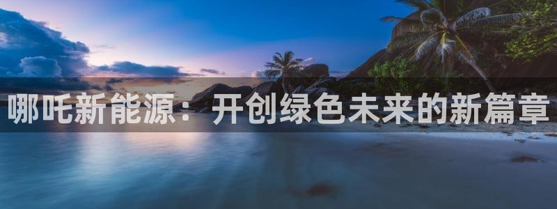 门徒娱乐寸67五壹叁八:哪吒新能源:开创绿色未来的新篇章