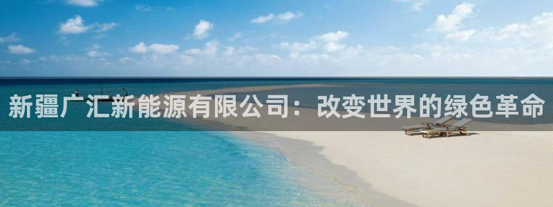 娱乐门徒免费下载手机版：新疆广汇新能源有